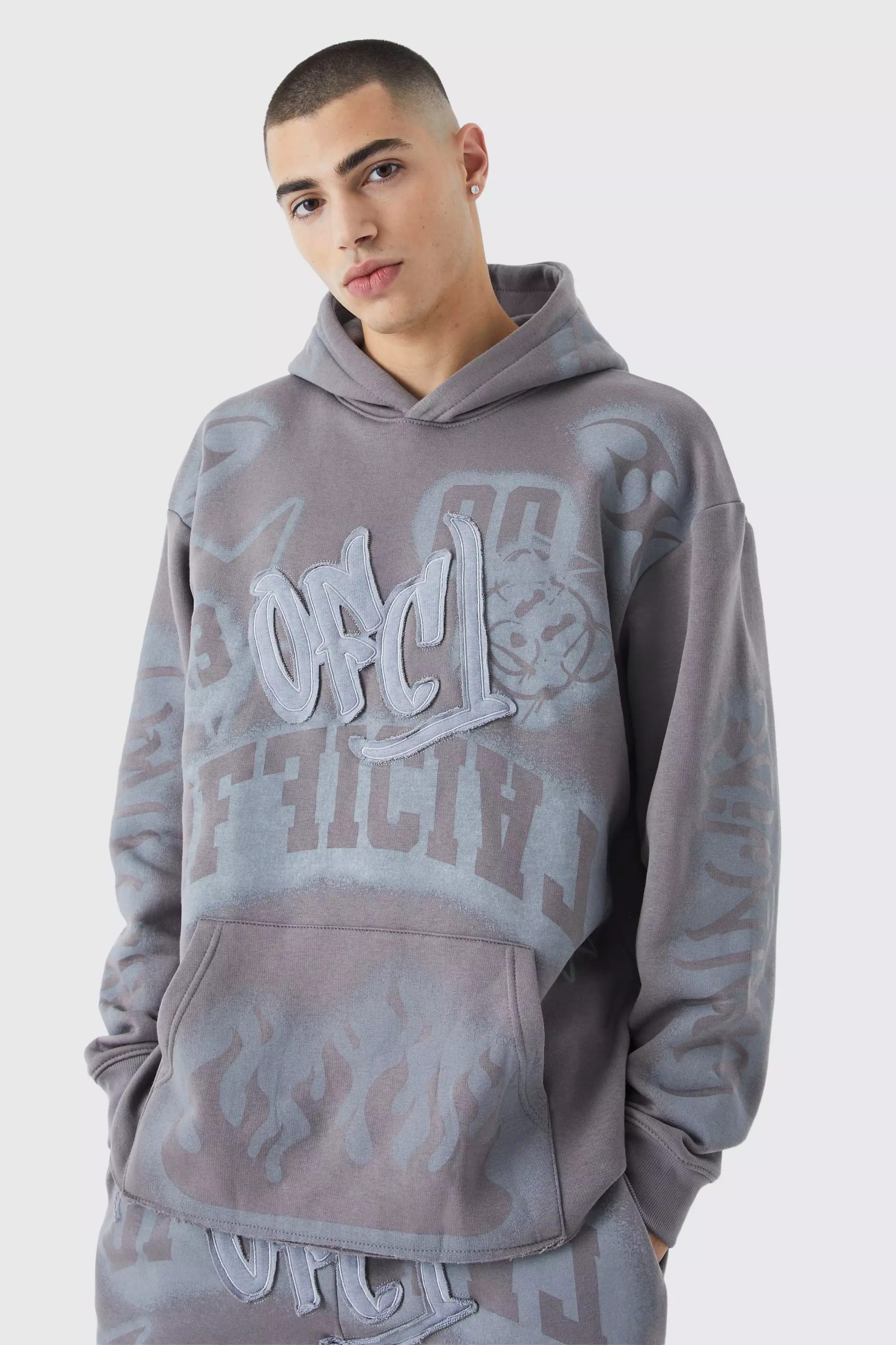 Graffiti print cheap hoodie